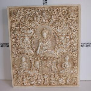Tibetan Buddhist Relief Plaque